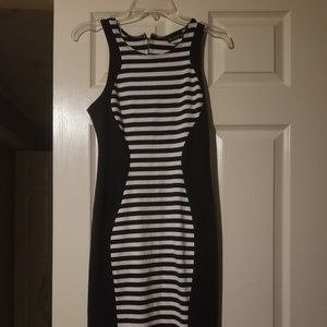 Navy Striped Dress